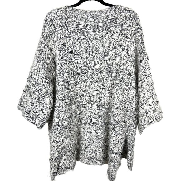 UMGEE Cozy Soft Gray Chunky Knit Oversized Mid Sleeve Sweaters Size Large - Picture 6 of 11